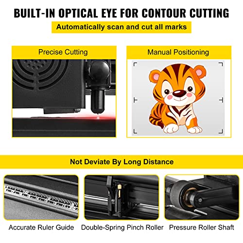 Vevor Vinyl Cutter 53 Inch Plotter Machine Automatic Paper Feed Vinyl Cutter Plotter Speed Adjustable Sign Cutting With Floor Stand Signmaster Software #TOP2