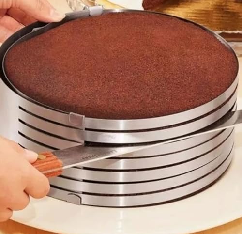 Forma Aro Cortador/fatiador De Bolo Regulável Com 15cm 30cm