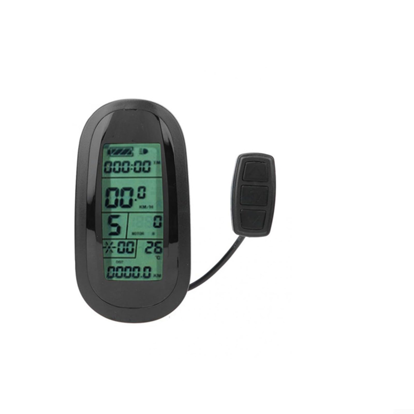 KT-LCD6 Display LCD per E-Bike, 24V-48V Auto-ID, 5-Pin Impermeabile, Pannello ABS per Controller KT, Accessori Ciclismo Pendolarismo