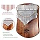 MOOZICA 21 Tasten Kalimba Daumenklavier aus Massivem Koa, Flaches Brett aus Massivem Holz, Professionelle Kalimba-Marimba mit Lernanleitung und Tragetasche (Akazie-Koa, 21 Tasten)