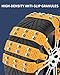 Cofsodi 6 Pcs Reusable TPU Car Winter Tire Anti-Skid Chains, Suitable for 265/70/r17, 255/50r20, SUV Tires Snow Cable, Emergency Winter Car Accessories for Ice, Essential Snow Protector