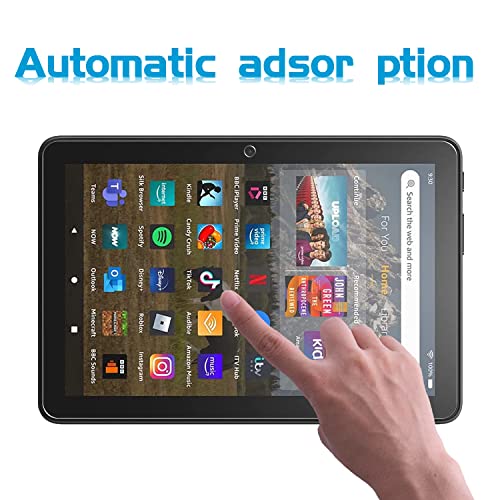 XunyLyee 2-Pack, Screen Protector for Amazon Fire HD 8 Tablet/ 8 Kids/ 8 Kids Pro 2024/2022/ 2020 Easy Installation Tempered Glass