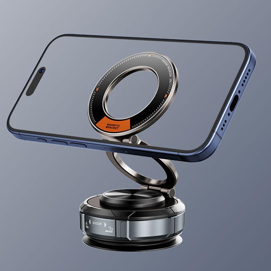 Magnete magnetico aggiornato del doppio della base di adsorbimento di vuoto del supporto del telefono per auto
