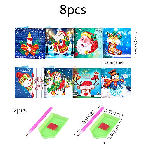 Gukasxi 8Pcs 5D Diamond Painting Biglietti