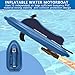 vnmudzeo Water Sports Enthusiasts Inflatable Jet Ski Kit,3-11 km/h Adjustment,500 w 700 w Underwater Swimming Booster,Brushless Motor Motorboat+700Wpro16AThruster