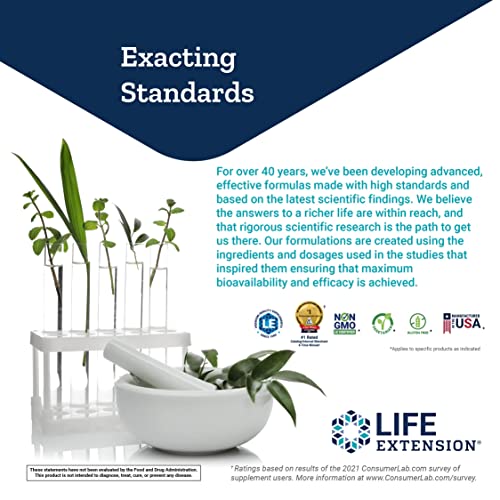 Life Extension Blueberry Extract & Pomegranate – Antioxidants Supplement With Wild Blueberry & Pomegranate Polyphenols For Brain And Heart Health - Gluten-Free, Non-Gmo, Vegetarian – 60 Capsules #TOP6