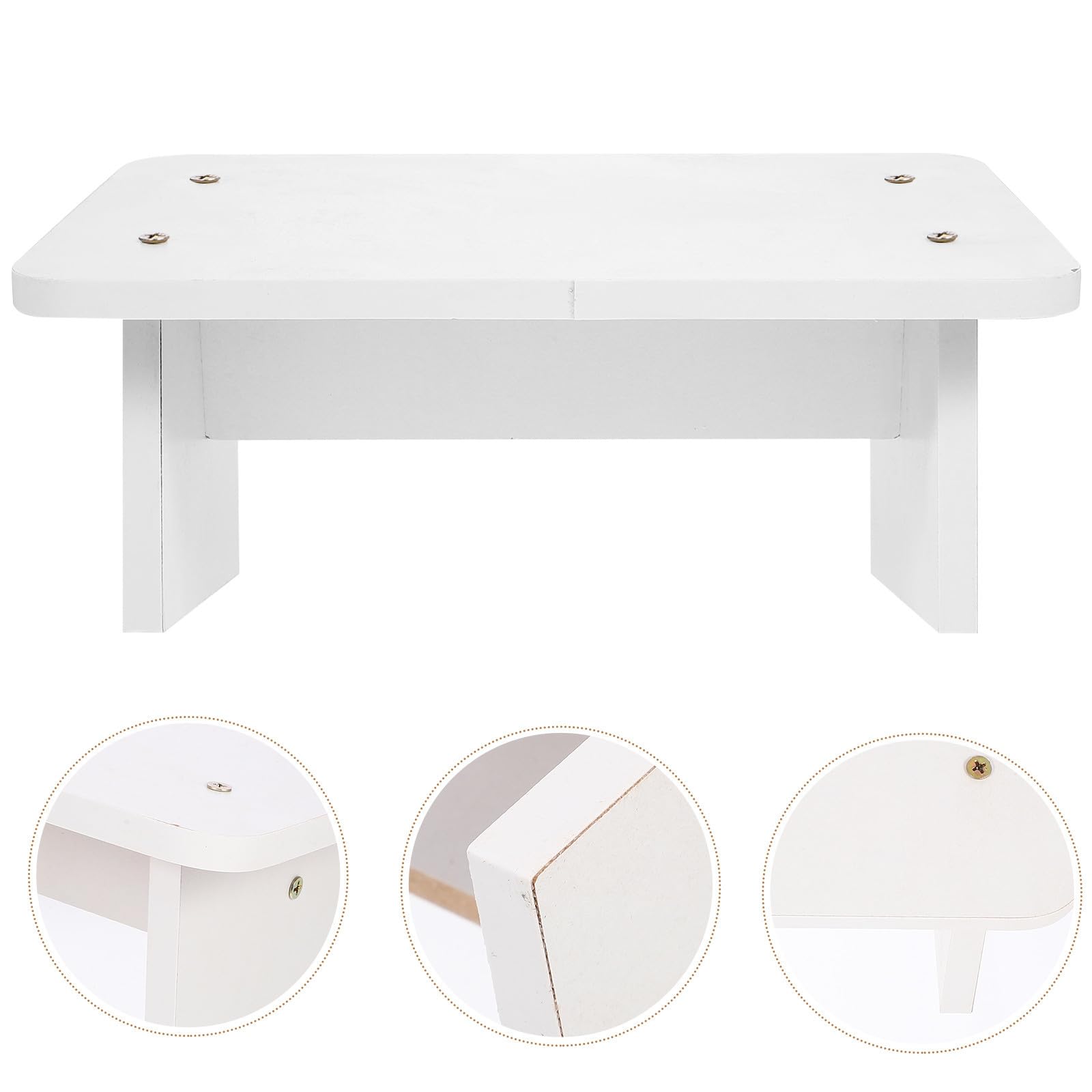 Poggiapiedi in Legno Naturale Antiscivolo per Casa e Ufficio Supporto Ergonomico per Postura Corretta e Comfort Sotto Scrivania