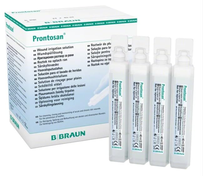 Pronto Wound Irrigation Solution 24x40ml- Used to Saturate Compresses Gauzes or Pads