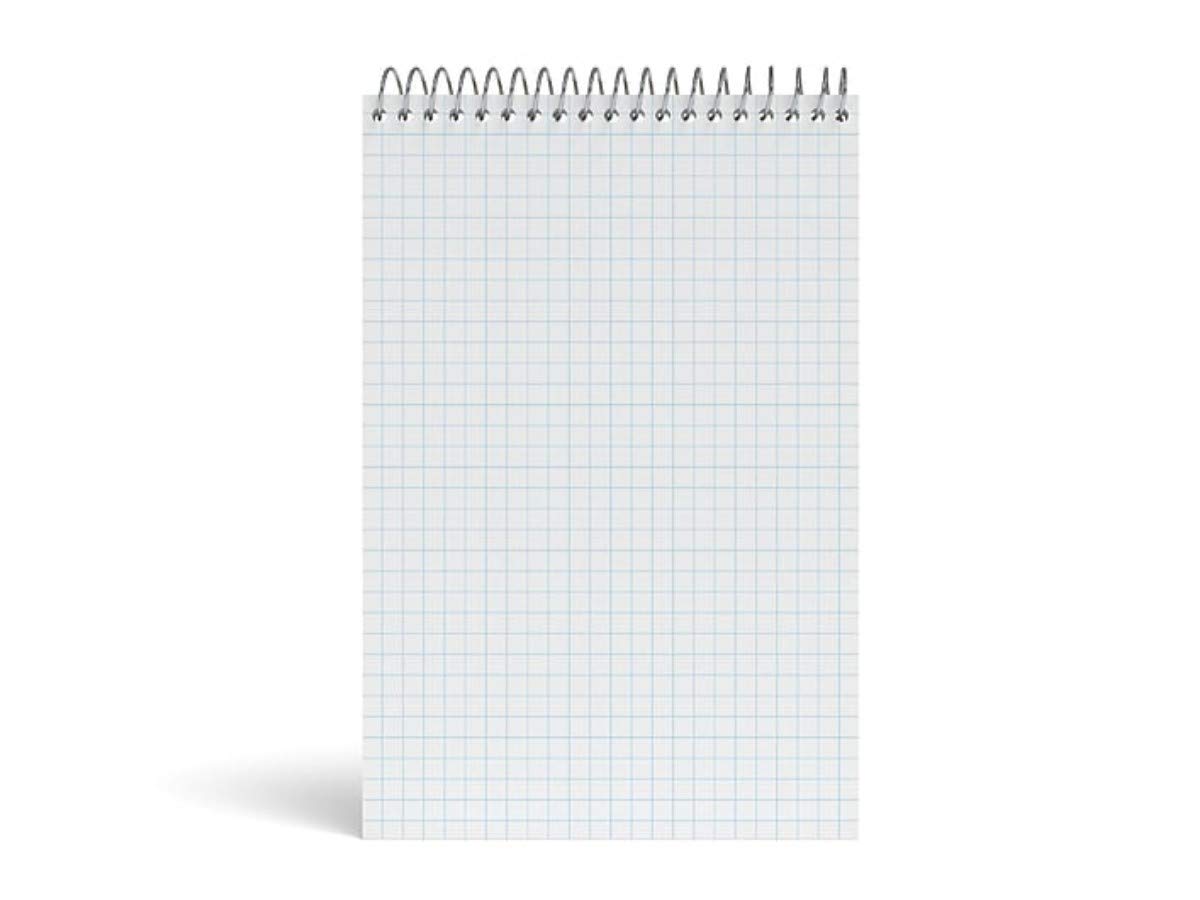 Staples® White Paper Steno Pads, Quad Ruled, 6 x of 6 by Staples