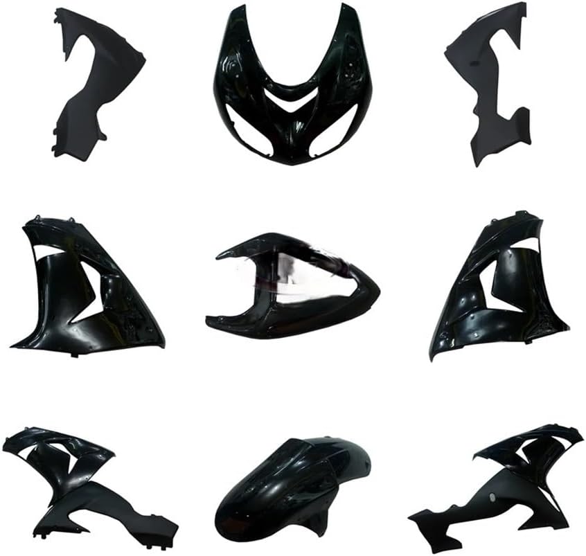 Motorcycle Winglet for ZX10R 2006 2007 Pack Left Right Tail Behind Side Panel Injection Bright Black Side Panel Motorcycle Bodywork Fairing