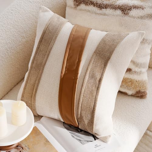 Housse de coussin patchwork chenille pour rénover un canapé fatigué - 2