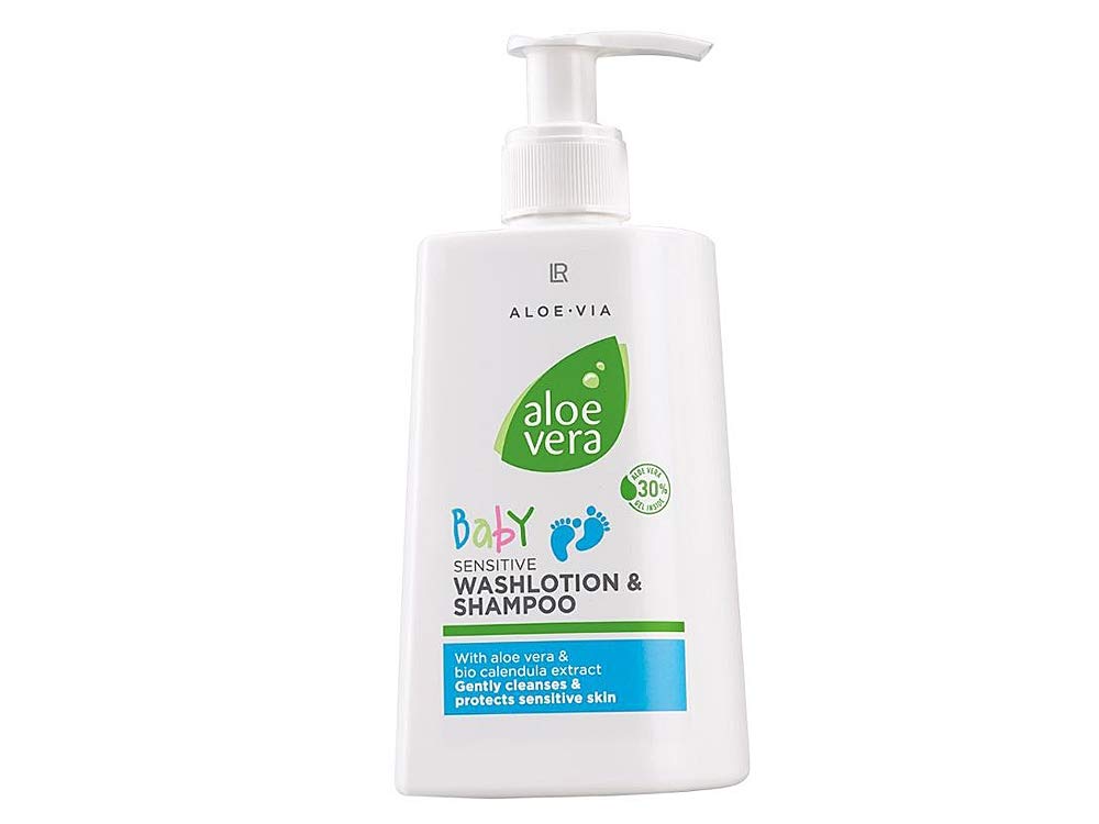 LR ALOE VIA SERIE - Aloe Vera Baby Sensitive Waschlotion & Shampoo - 250 ml  Inhalt : Amazon.de: Kosmetik