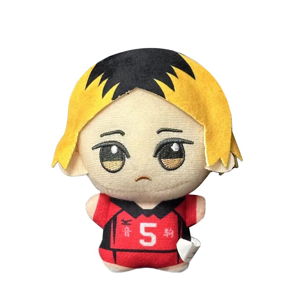 Anime Iwaizumi Hajime Plush Keychain Kuroo Tetsurou Soft Stuffed Figure Mini Pendant Bag Wallet Decoration 3.94"