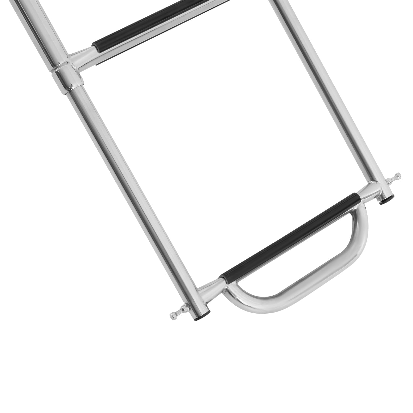 Scala pieghevole per barche in acciaio inox, con pedali robusti, fino a 300 kg, per barche velivole, yacht, barche ricreative, in acciaio inox