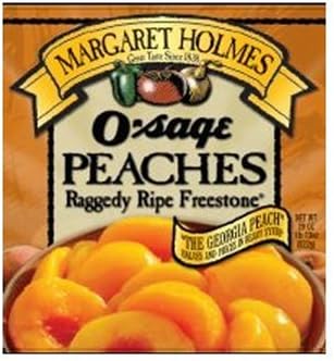 O'sage Peaches, Raggedy Ripe Fresstone, Halves & Pieces in Heavy Syrup, 29-Ounce Cans (Pack of 12)