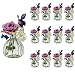 Produktbild casavetro 12 x Kleine Vase Blumen Tisch-Vase Dekoration Hochzeit Party Set Flasche Glas klar (12 Stück Prime)(Kürbis-OK)