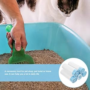   5-Rolls-Cat-Litter-Bag-Cat-Sand-Packing-Bag-Kitten-Litter-Container-Leak-Packing-Bag-Drawstring-Cat-Litter-Container-Kitten-Litter-Pouch-Leakproof-Litter-Bag-Thick-Litter-Bag
