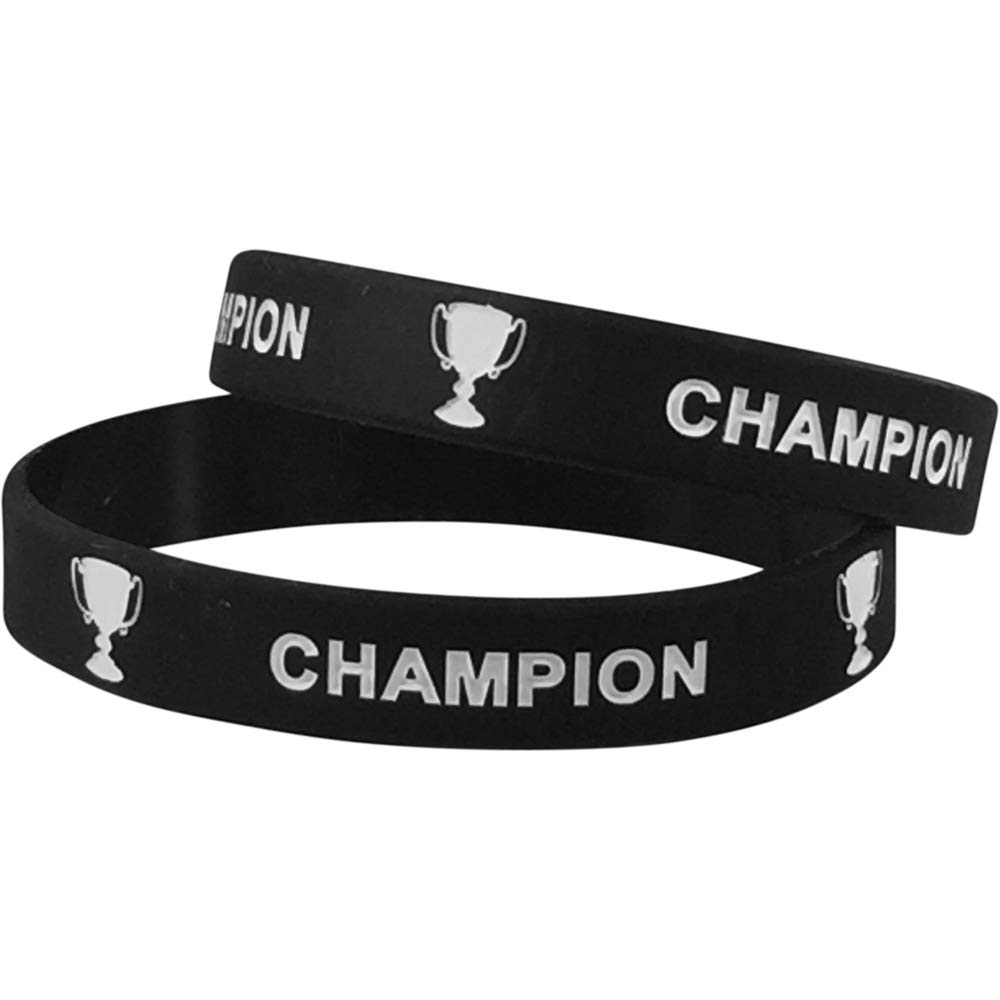 Express Medals Paquete de 10 trofeos en blanco de 7 pulgadas de alto, incluye muñequeras de silicona, 10 unidades de trofeos 4107 para niños y niñas, ganador del premio 1st 2nd 3rd Place Custom