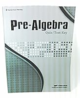 Pre-Algebra Quiz/Test Key B008LG0G0Y Book Cover