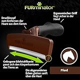 FURminator deShedding-Tool Pferd - Pferdebürste / Pferdestriegel zur gründlichen Entfernung der Unterwolle - Verbessertes Design Unisex