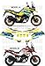 STICKERS KIT ADESIVI COMPATIBILE CON VSTROM 1050 RALLY YELLOW ORANGE (A)