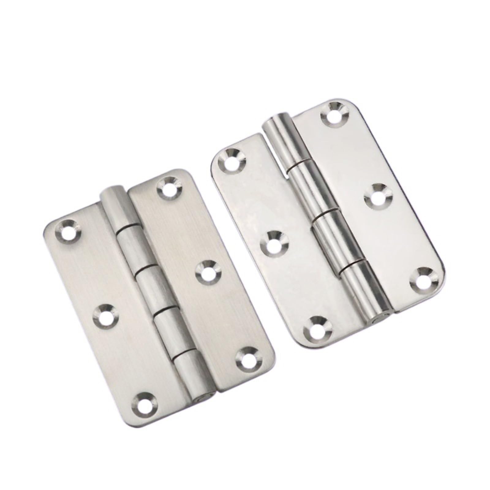 Six Hole Folding Hinge 304 Stainless Steel Suitable for Industrial Distribution Box Cabinet Doors 1Pcs(XG02-014-1)