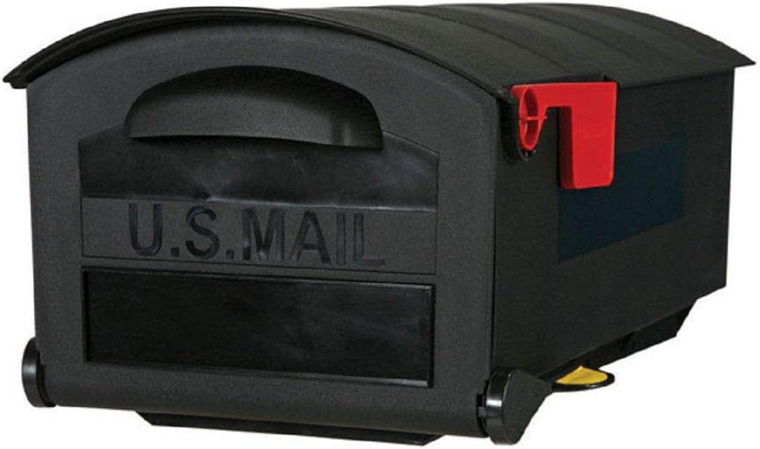 MB515B Rural Mailbox, Medium, Black