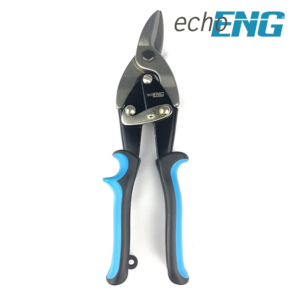 Cesoia Forbice Lamiera Pinza Taglio Destro Professionale Industriali Lame con Microdentatura per Tagli Passanti Diritti e Sagomati- echoENG - UM 30 CSR0