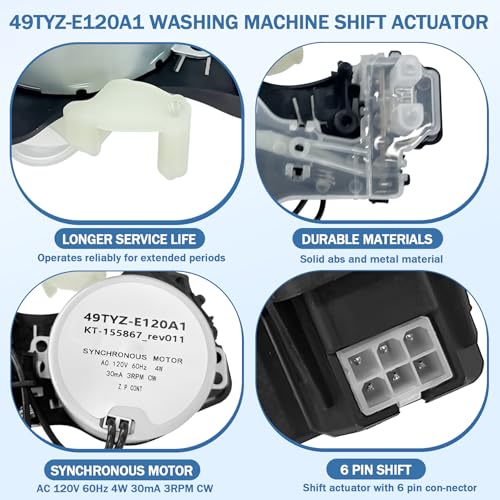 Image of Upgraded W10913953 W11481722 Washing Machine Shift Actuator Repair Kit