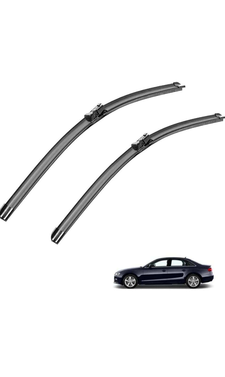 Front Wiper Blades Exact Fit Design Fits For A4, Q5, Size-24" 20" (Pack of 2)