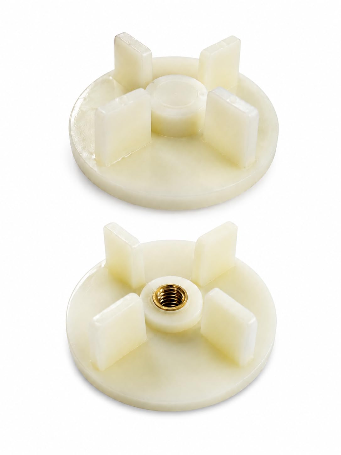 Wonder Star Nylon Coupler Set for Preeti Mixer Grinder, Motor and Jar Coupler with Brass Insert, Compatible with Trio, Eco Plus, Chef Pro, Popular Models, White, Pack of 2 — Amazon image 3