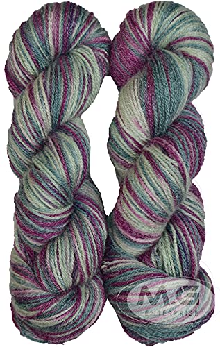 Image of Oswal Purple Mouse (200 gm) Wool Hank Hand Knitting Wool /Art Craft Soft Fingering Crochet Hook Yarn, Needle Knitting Yarn Thread dye SM-UB