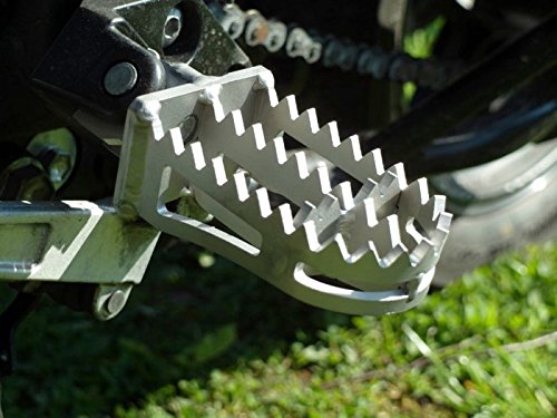 Repose-pieds tout-terrain Suzuki V-Strom contre la glisse de botte
