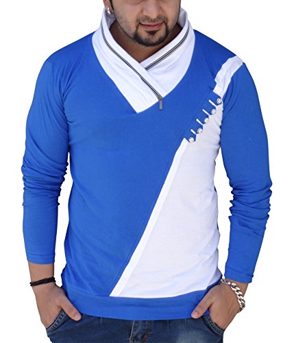 Image of Black Collection Men's Plain Slim Fit Full Sleeve T-Shirt