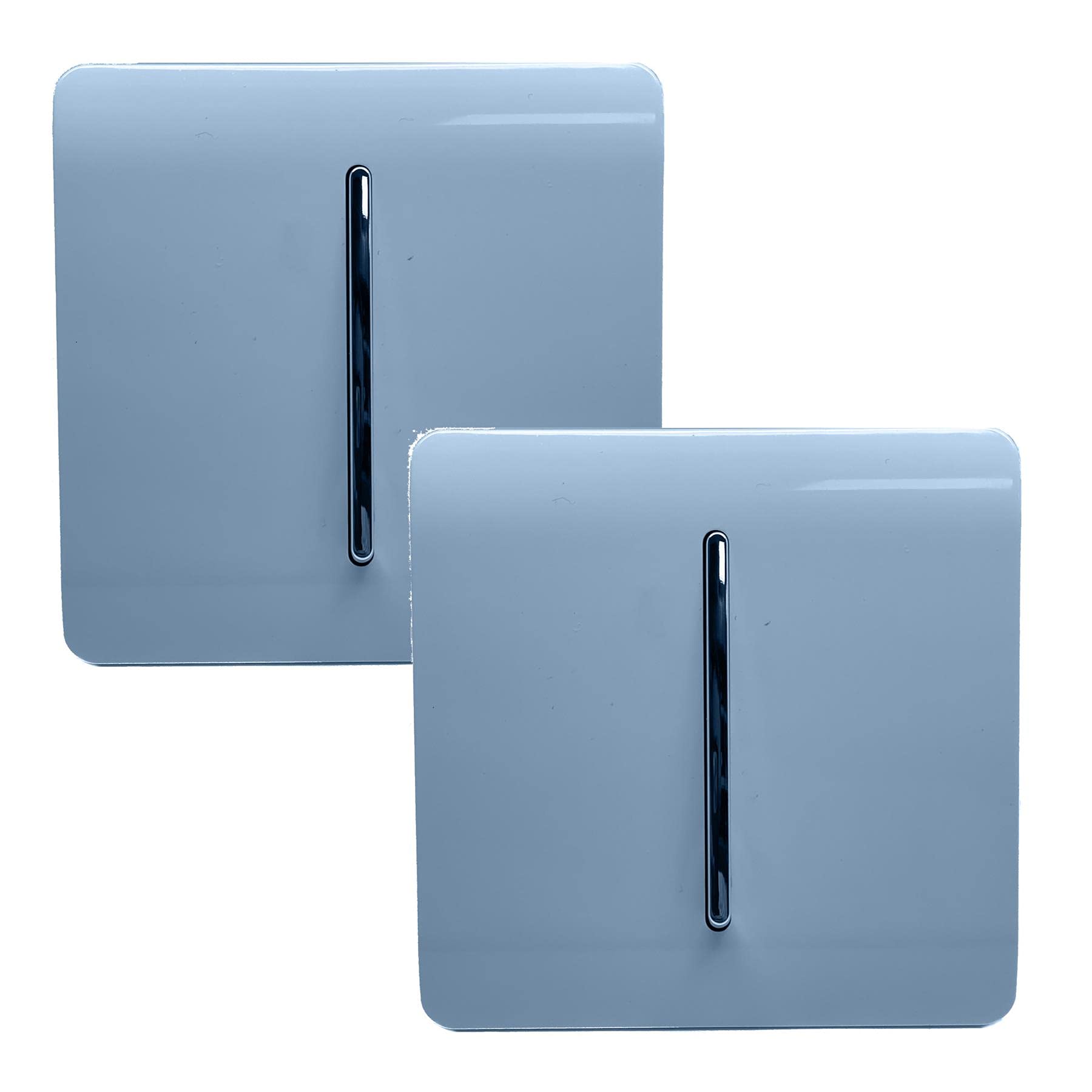 Trendi Switch 1 Gang Rocker Light Switch Sky Blue 1 or 2 Way