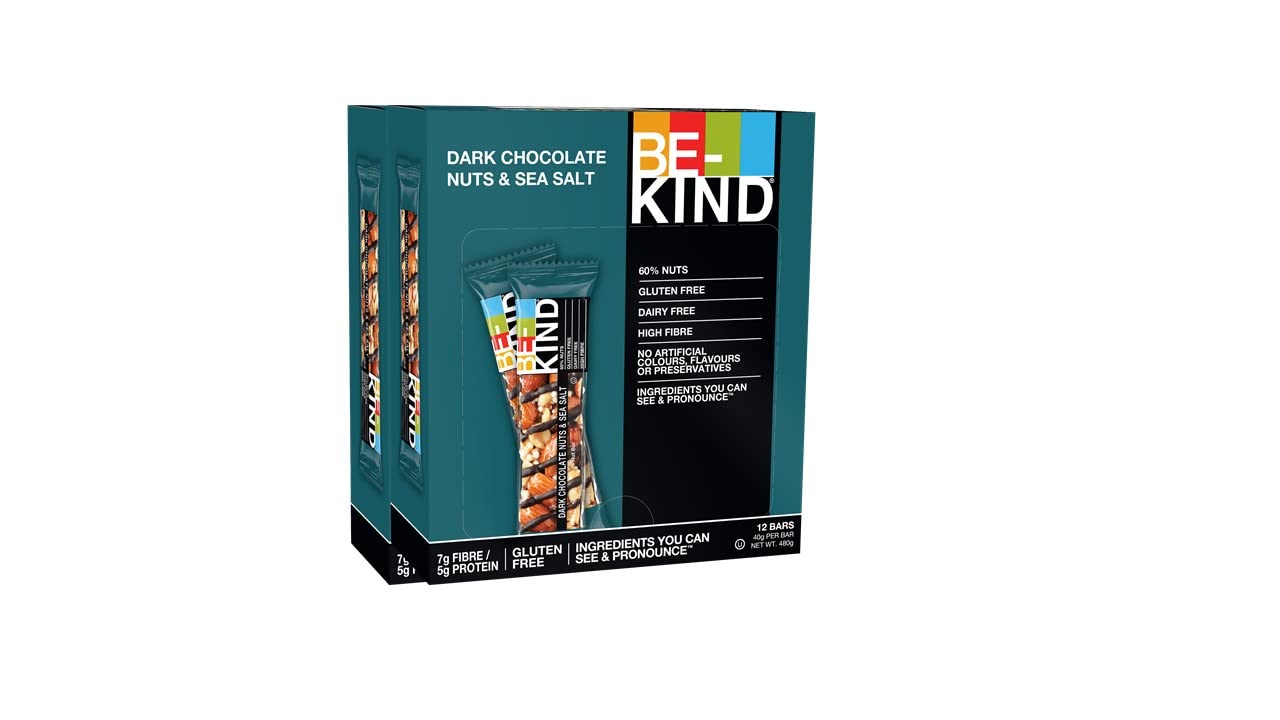 BekindBe Kind Dark Chocolate Nuts and Sea Salt Protein Bar 24-Pack 40 g 12.0 count, 1