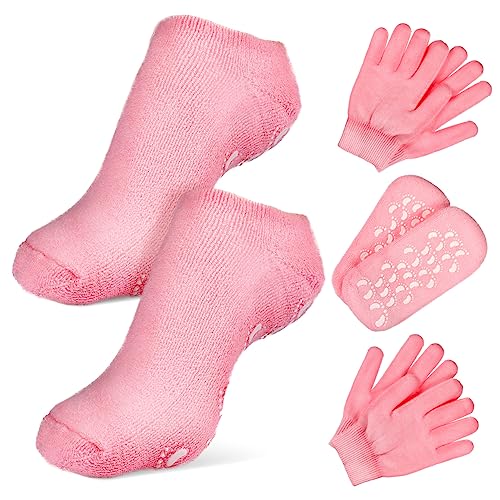 Healvian Hydrating Socks Gloves Spa Moisturizing Set Remover Socks Hand Skin Care Gloves