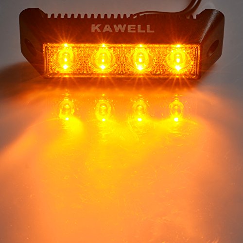 Kawell 12W Led Fog Light LED Amber Light for Jeep Truck LED Flood Beam Light Bar