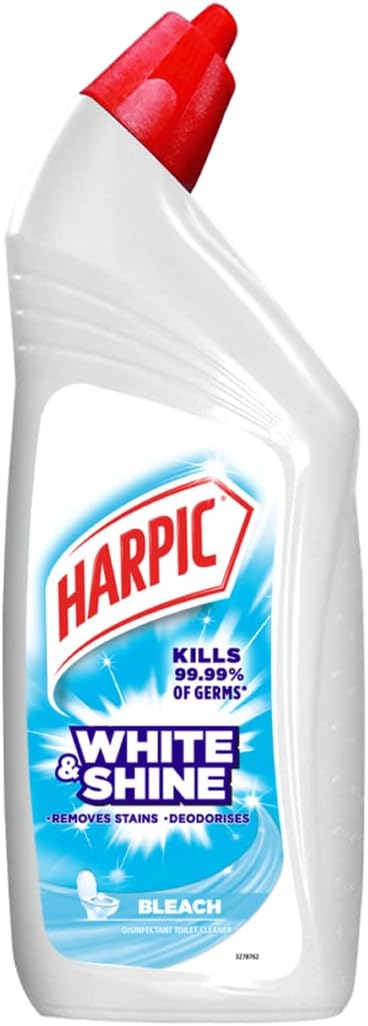 1L, White and Shine Disinfectant Toilet Cleaner Bleach Liquid (Pack of 3)