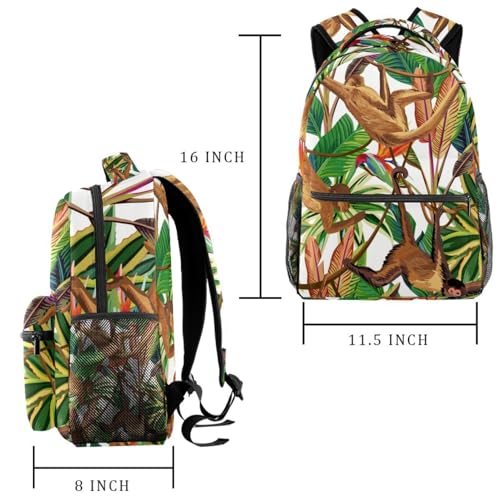 Sac à dos d'école singe de la jungle : idée cadeau originale pour ado - 2