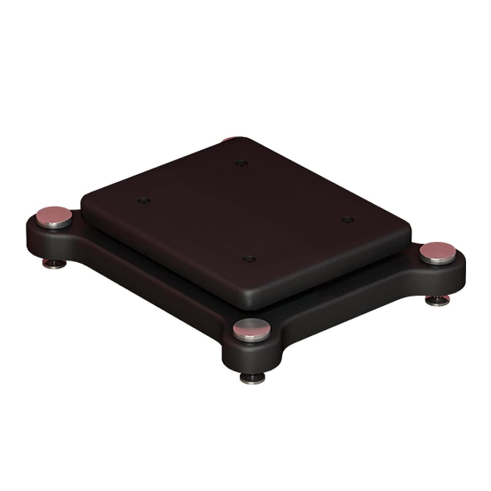 Supporto di isolamento per subwoofer per studio e home office, piattaforma di isolamento audio con piedini per altoparlanti standard, 39,9 cm di lunghezza x 45 cm di larghezza