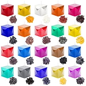 Sojakerzenwachs Farbstoff, 20 Farben Kerzenwachs Farbstoffchips für die Kerzenherstellung Farbfarbstoff für…