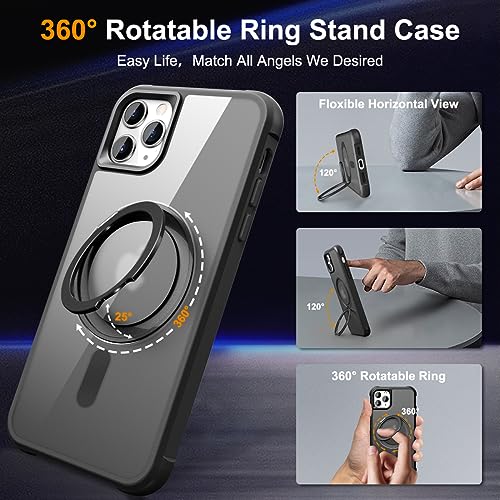Image of Compatible with iPhone 11 Pro Max Case with Stand 6.5 inch,Black