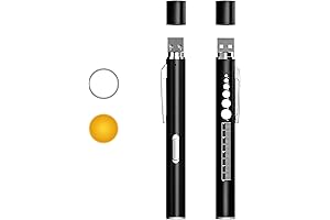 COSOOS 2 Rechargeable Pen Light with Ruler