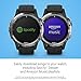 Garmin fenix 5 Plus, Premium Multisport GPS Smartwatch, Features Color Topo Maps, Heart Rate Monitoring, Music and Contactless Payment, Black/Silver