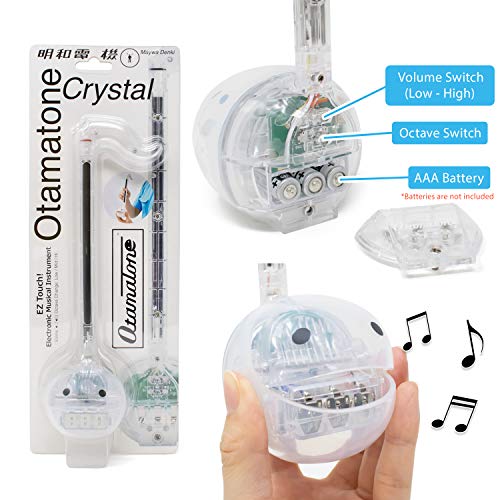 Special Edition Otamatone Crystal [English Version] - Fun Japanese Electronic Musical Toy Synthesizer Instrument designed for Maywa Denki - Clear (White) - Thumbnail 2