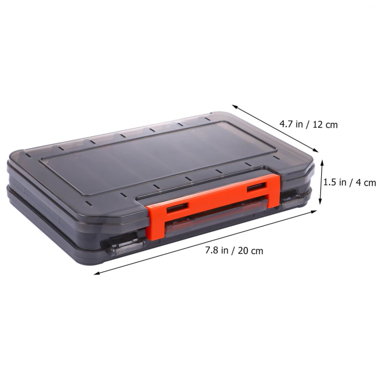 Toyvian 1Pc Thickened Fishing Bait Storage Box Double Sided Lure Case Durable Material with Leakage Design for Fishermen and Fishing Enthusiasts Black Buckle Color Color
