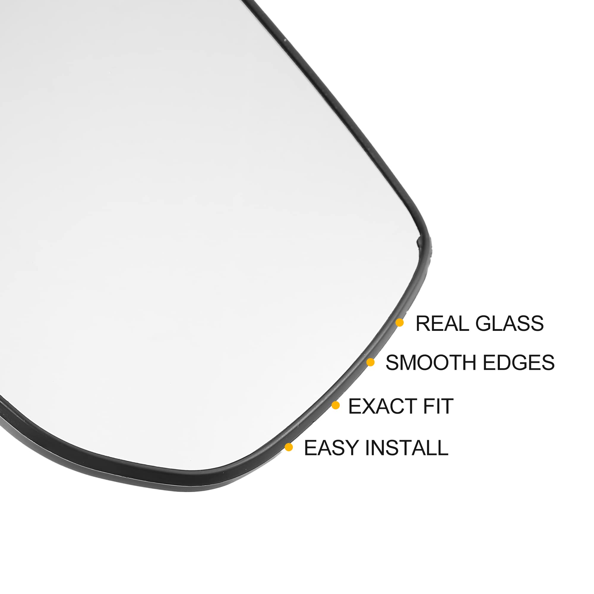 X AUTOHAUX Car Rearview Right Side Heated Mirror Glass Replacement W