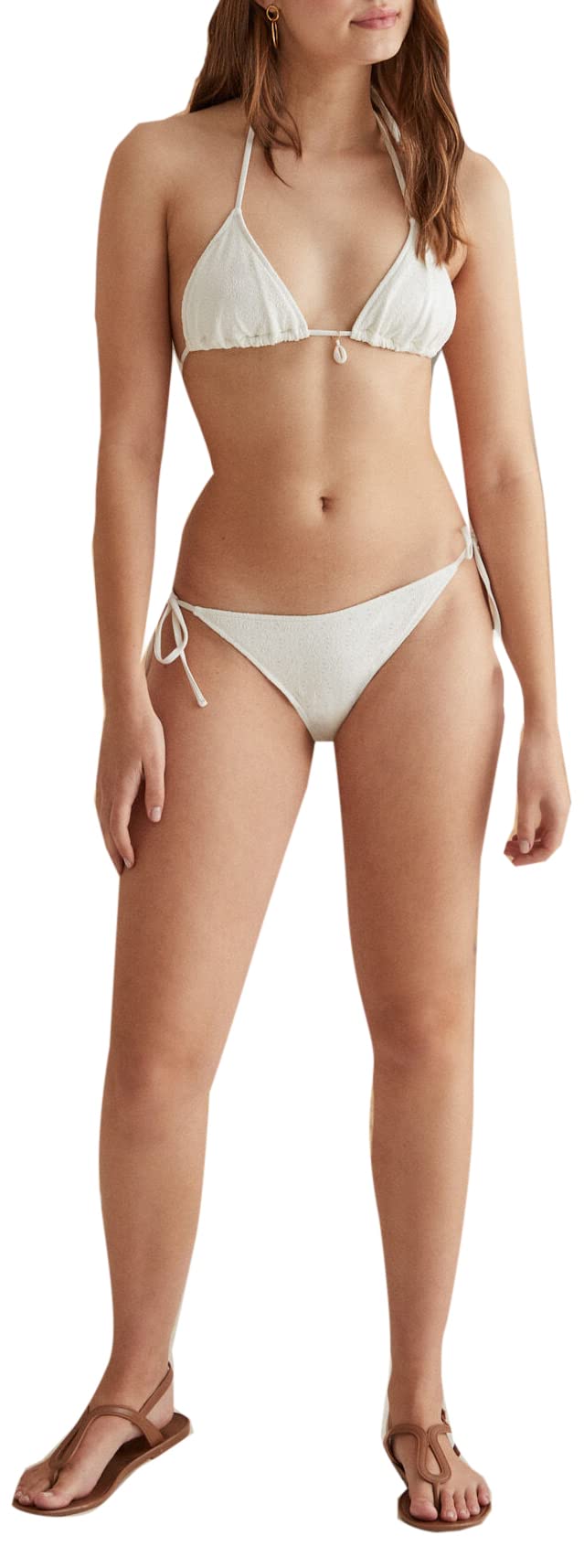 Women'secret Braga Bikini Blanca Tiras Mujer
