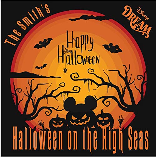 For Disney Cruise Custom Door Magnet - Personalized Large Size Halloween High Seas